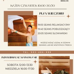 SAUNOWANIE z SAUNAMISTRZEM