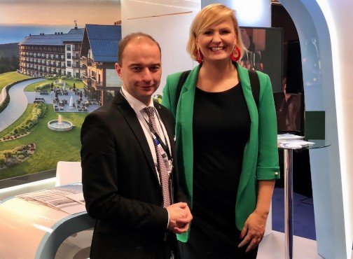 Otylia Jędrzejczak as Ambassador of Hotel Arłamów!