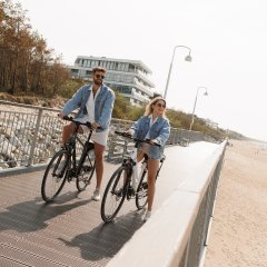 Mit dem E-Bike durch Mielno und die Umgebung