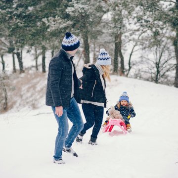 Winter adventure with children in the Tri-City