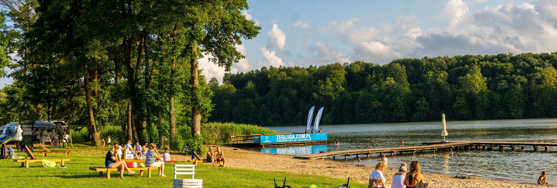Beach by the lake