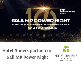 Hotel Anders partnerem gali MP Power Night