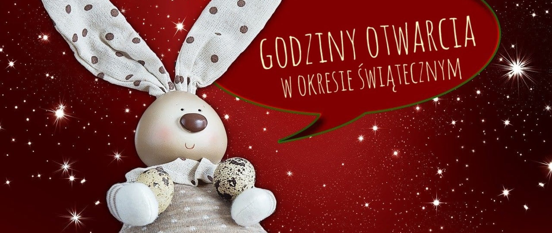 Godziny otwarcia w okresie świątecznym !