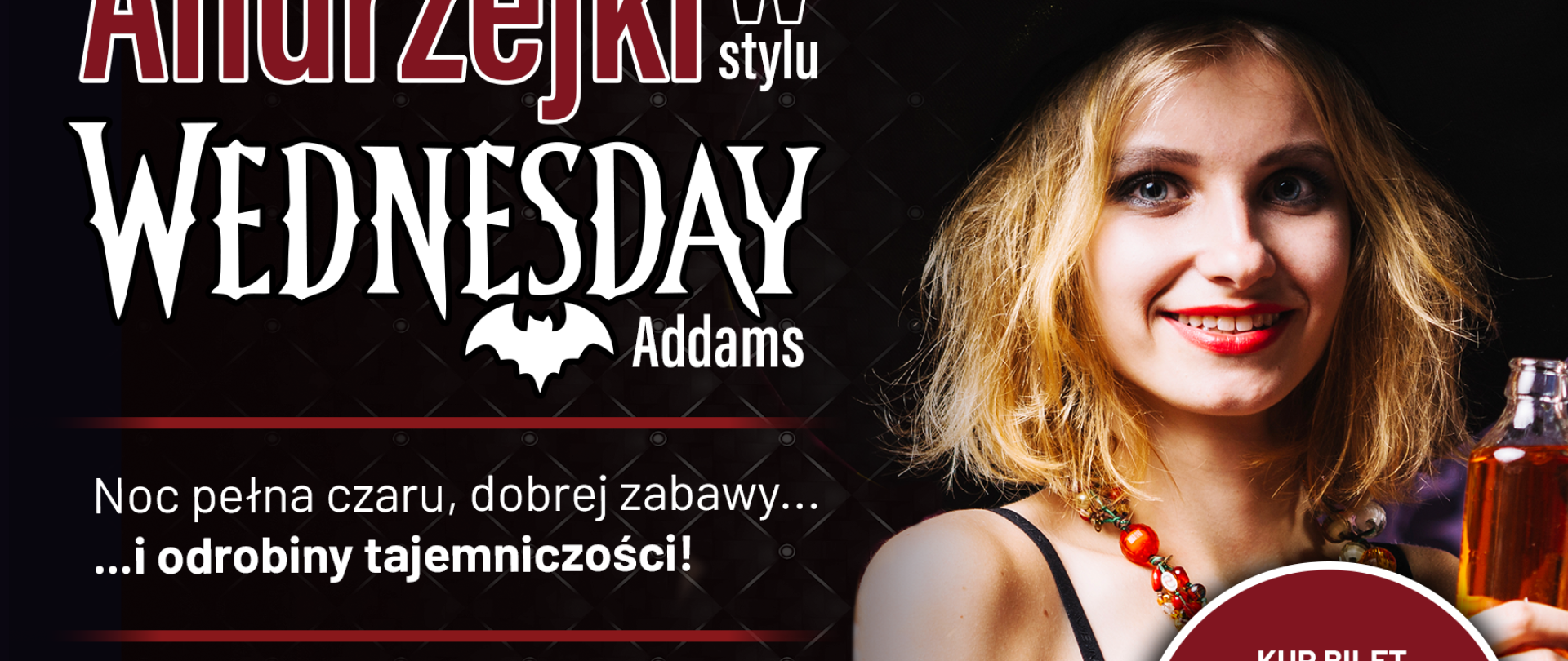 ANDRZEJKOWA NOC PEŁNA MAGII w stylu Wednesday ! Nie może Cię zabraknąć. 