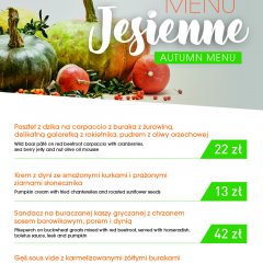 Autumn menu