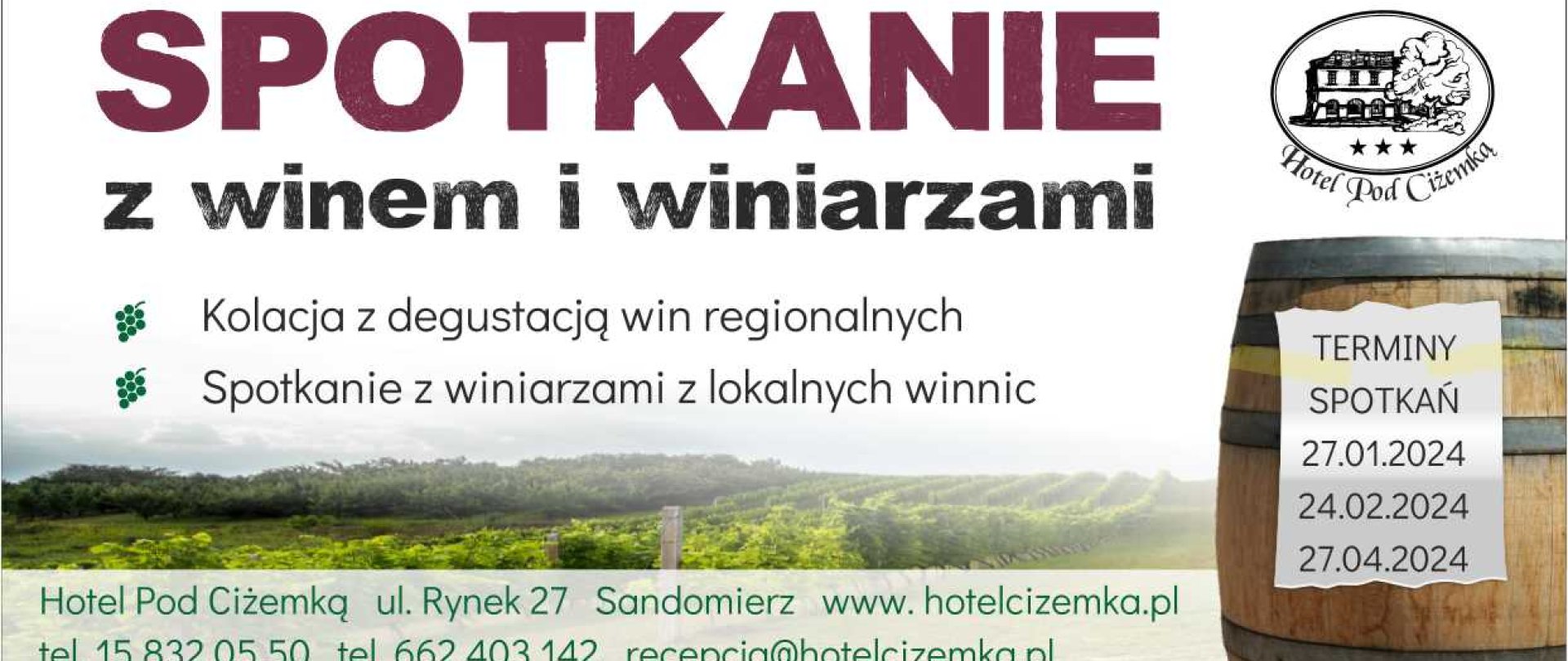 Spotkanie z winami i winiarzami regionu sandomierskiego 