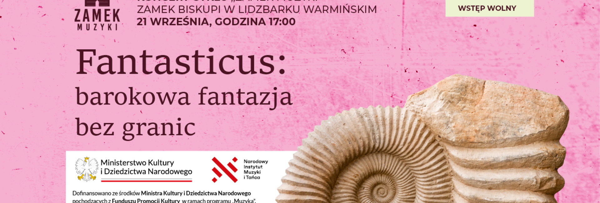 Koncert cyklu: ZAMEK MUZYKI - Fantasticus - barokowa fantazja bez granic