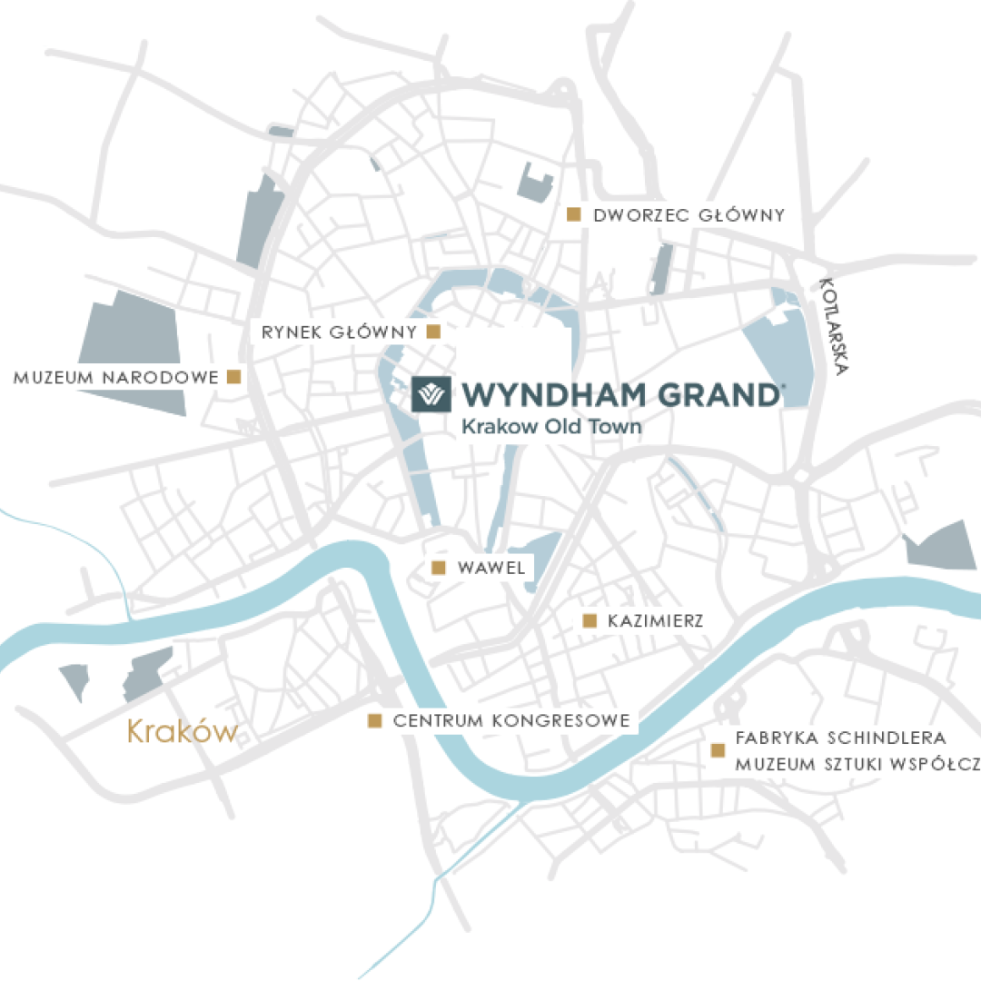 Wyndham Grand Krakow Old Town - map