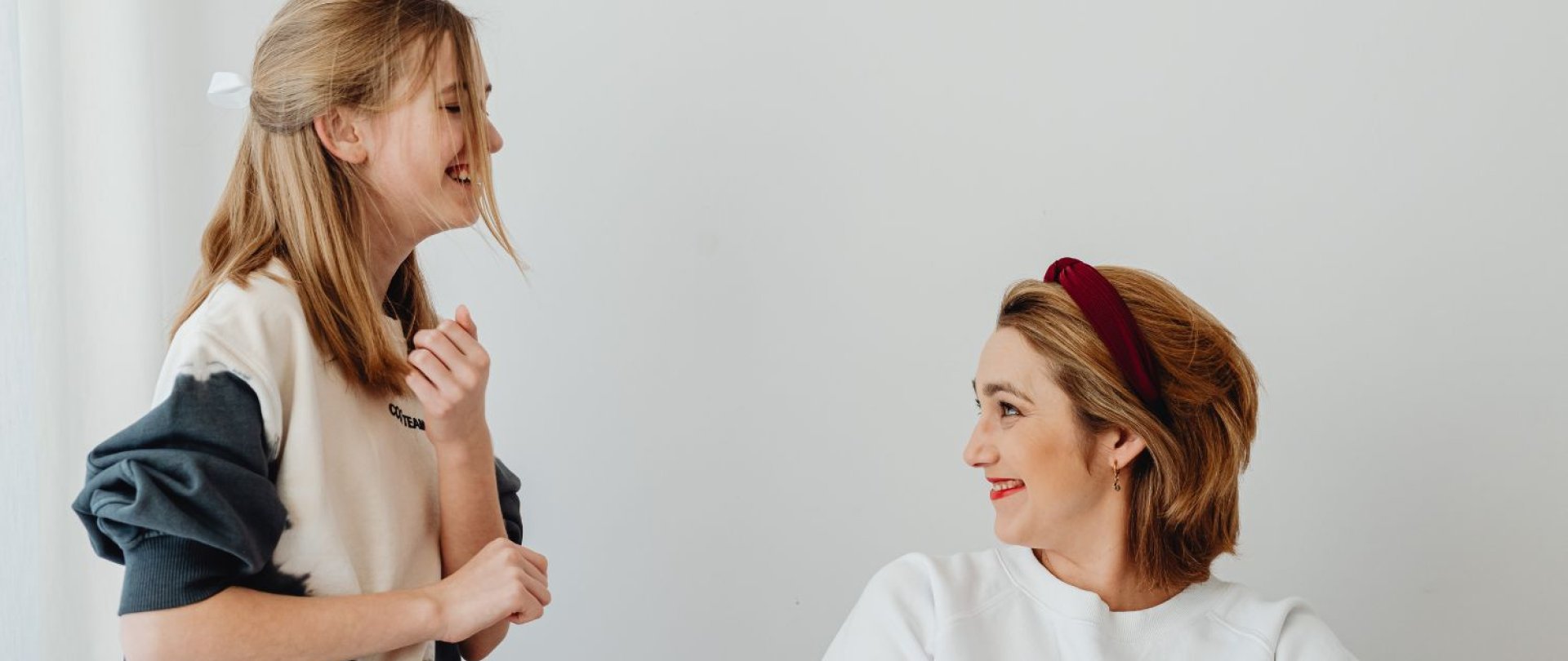 Mother and daughter at a mountain SPA