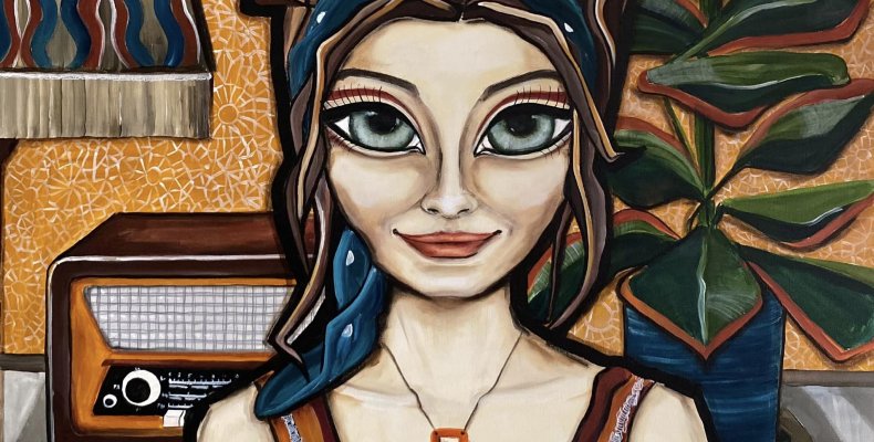 Wielkie oczy Agnieszki Lorek – wystawa obrazów malarki w hotelu w Wiśle