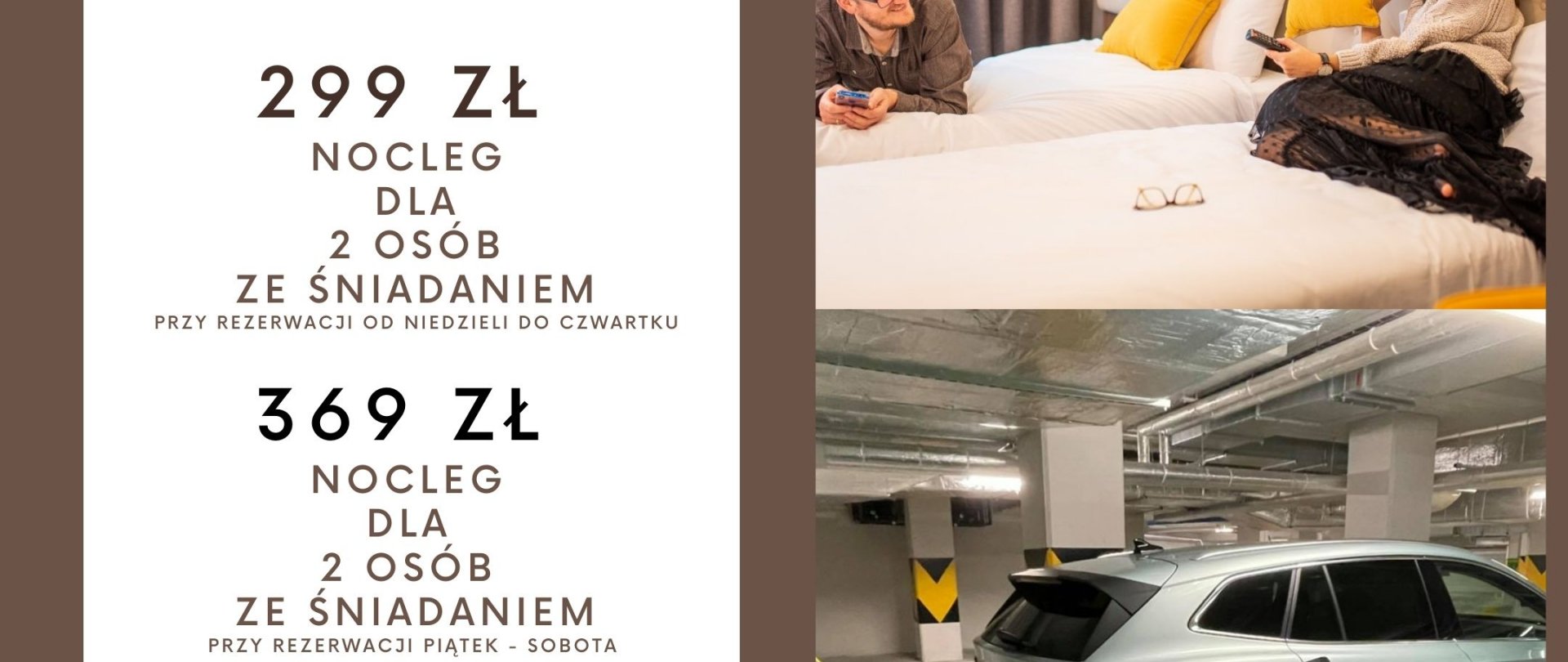 Pakiet nocleg plus ładowanie auta 