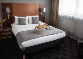 Apartament z jednym podwójnym łóżkiem i sofą
