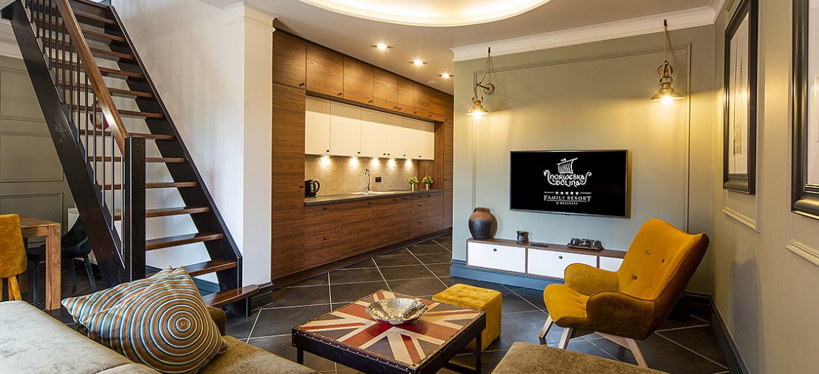 Grand Family Comfort Plus Apartment mit 2 Schlafzimmern, 2 Wohnzimmern und Balkon