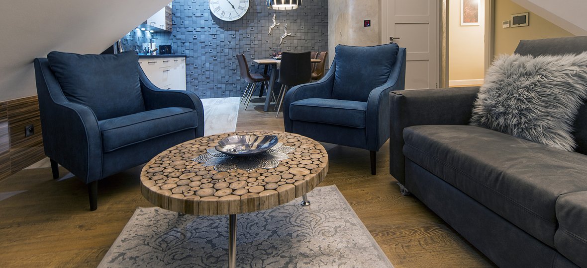 Penthouse Cristal mit 2 Schlafzimmern und Balkon