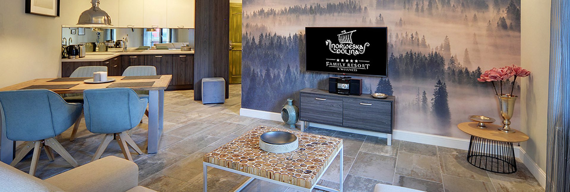 配备多主题电视套餐的公寓