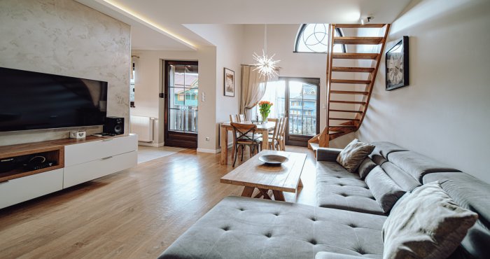 Grand Family Comfort Plus Apartament z 2 sypialniami i 2 salonami oraz balkonem