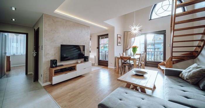 Grand Family Comfort Plus Apartament z 2 sypialniami i 2 salonami oraz balkonem