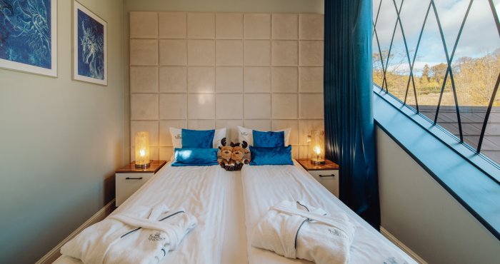 Penthouse Cristal mit 2 Schlafzimmern und Balkon