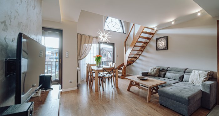 Grand Family Comfort Plus Apartament z 2 sypialniami i 2 salonami oraz balkonem