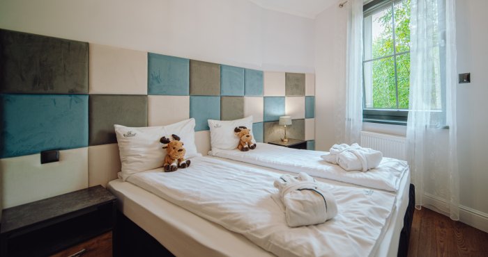Grand Plus Apartament z 2 sypialniami oraz balkonem