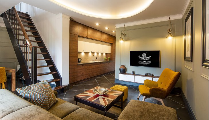 Grand Family Comfort Plus Apartment mit 2 Schlafzimmern, 2 Wohnzimmern und Balkon
