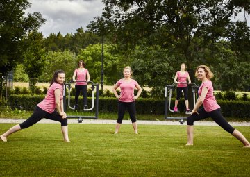 Outdoor gym and clearing