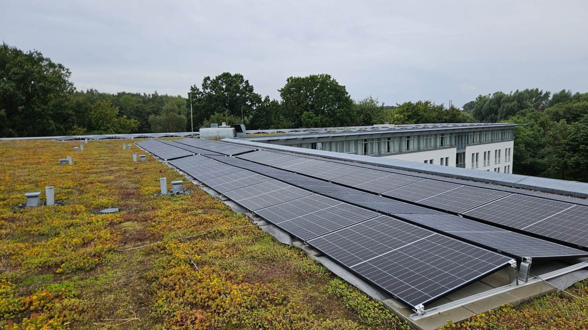 Neue Photovoltaikanlage auf dem Parkhotel Rügen installiert
