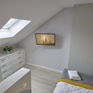 Przestronna górna część dwupoziomowego apartamentu