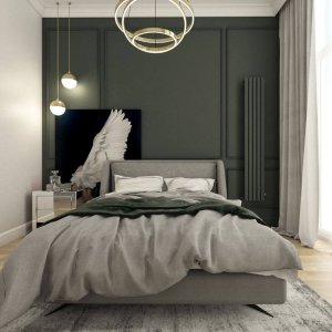 Stylowy, romantyczny apartament w odcieniach szarości – idealny na wynajem dla pary.