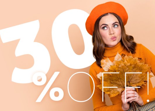 Herbstangebot: 30% Rabatt