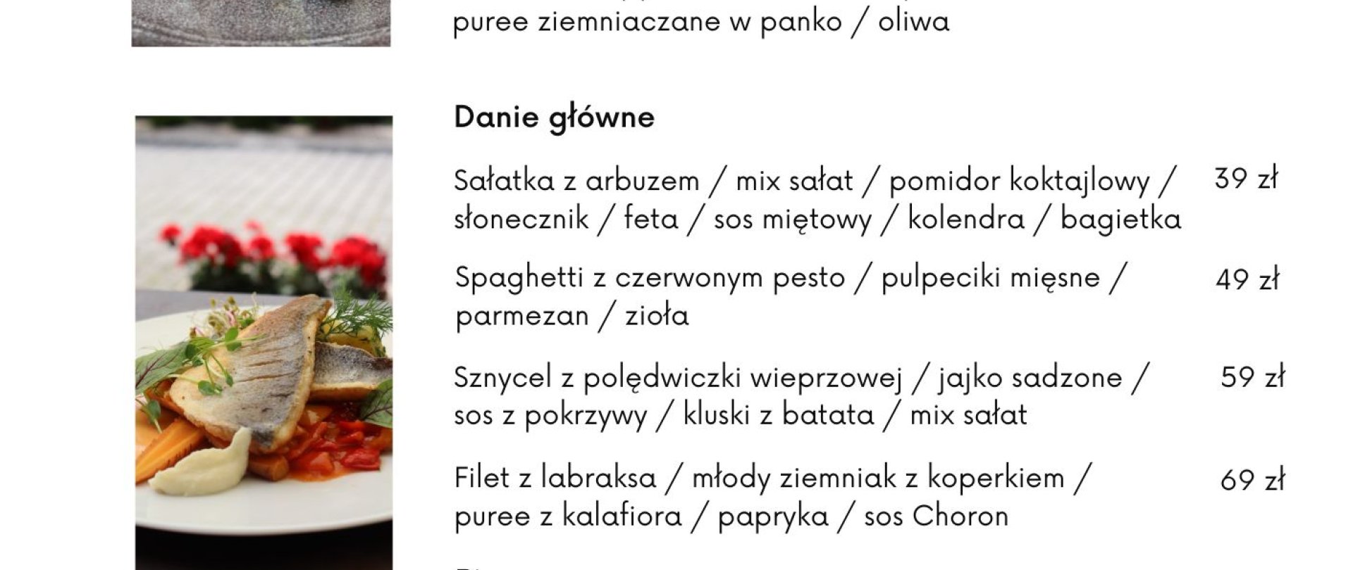 Menu sezonowe
