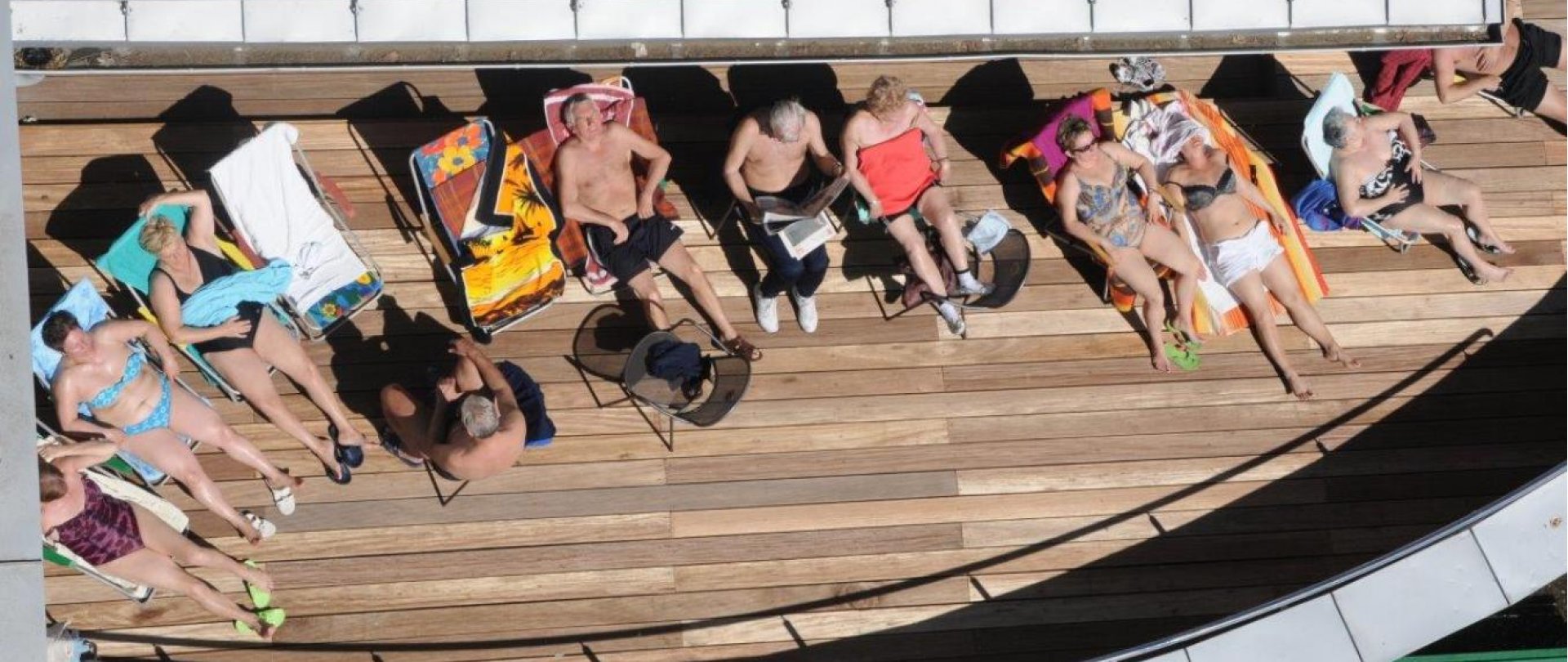 Öffnung der Außenterrasse.