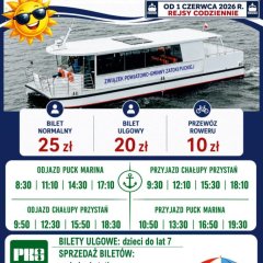 Tramwaj wodny Puck &ndash; Swarzewo &ndash; Chałupy. Nowa trasa po Zatoce Puckiej