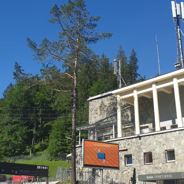 View of the lower cable car station to Kasprowy