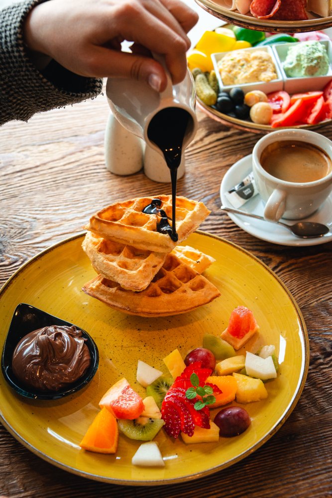 Słodkie gofry z czekoladą ? deserowe śniadanie w samym sercu Krakowa