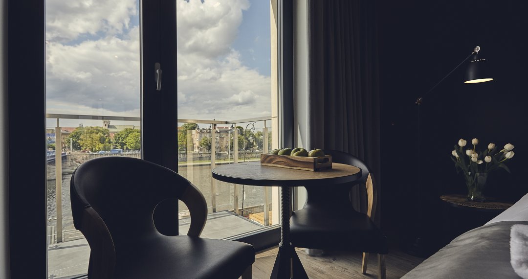 cracow hotel with beautiful view and industrial design
