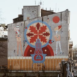 Wall murals in Podgórze, full of color and distinctive character