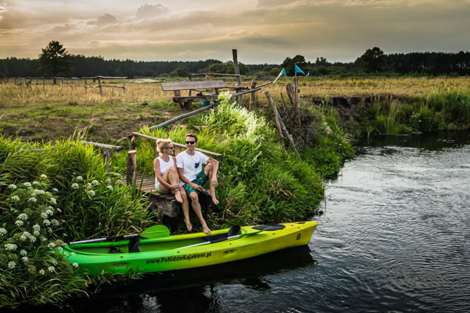 Canoeing on the Nida River