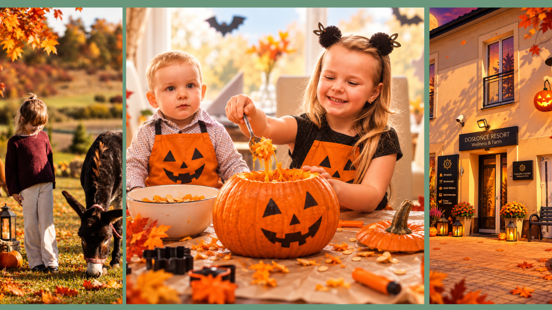 Halloween z dziećmi blisko Krakowa &ndash; Dyniowa Kraina Czar&oacute;w w Dosłońcu