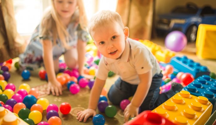 Playground and playroom for children