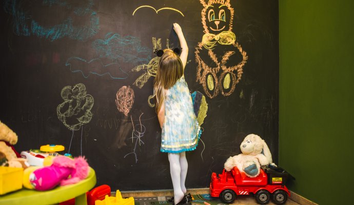 Playground and playroom for children