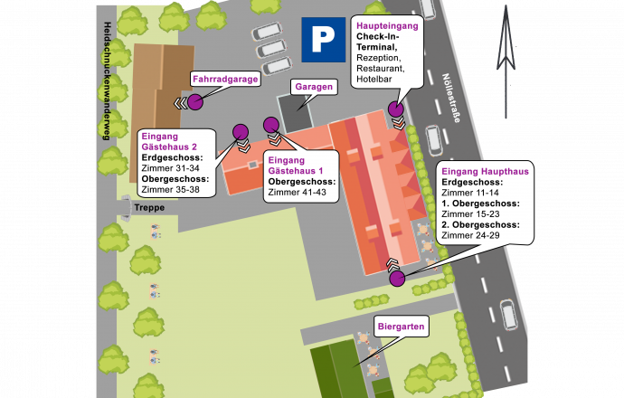 Map of the Heidehotel Bockelmann in Bispingen