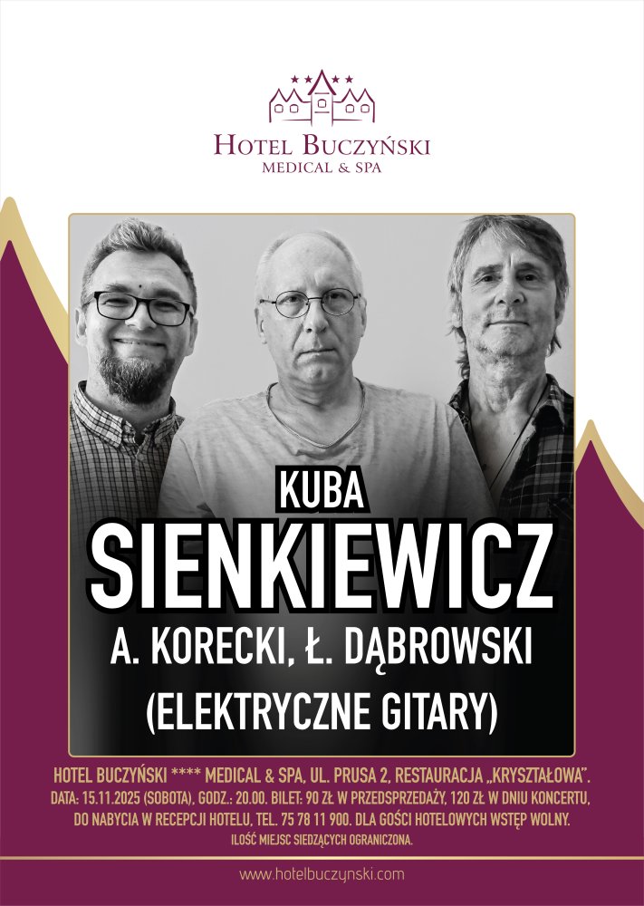 Koncert SIENKIEWICZ/ KORECKI/ DĄBROWSKI - ELEKTRYCZNE GITARY