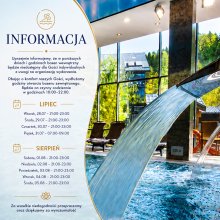 Informacja - czasowe zmiany w otwarciu basenu zewnętrznego