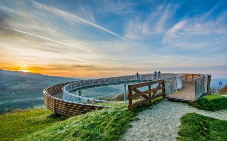 Platforma widokowa - Ślimak w Woli Kroguleckiej perła w koronie Beskidu Sądeckiego