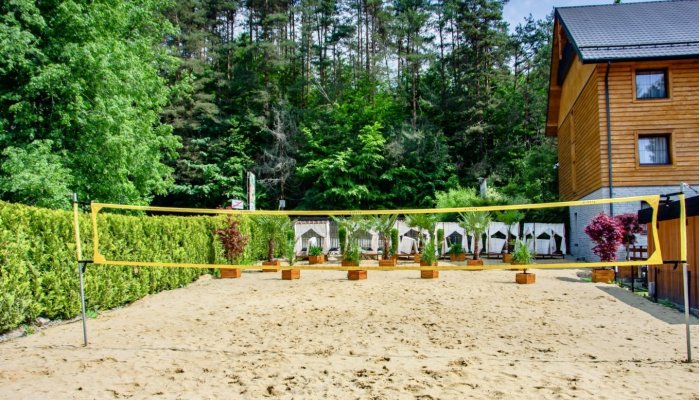 Private beach in the mountains