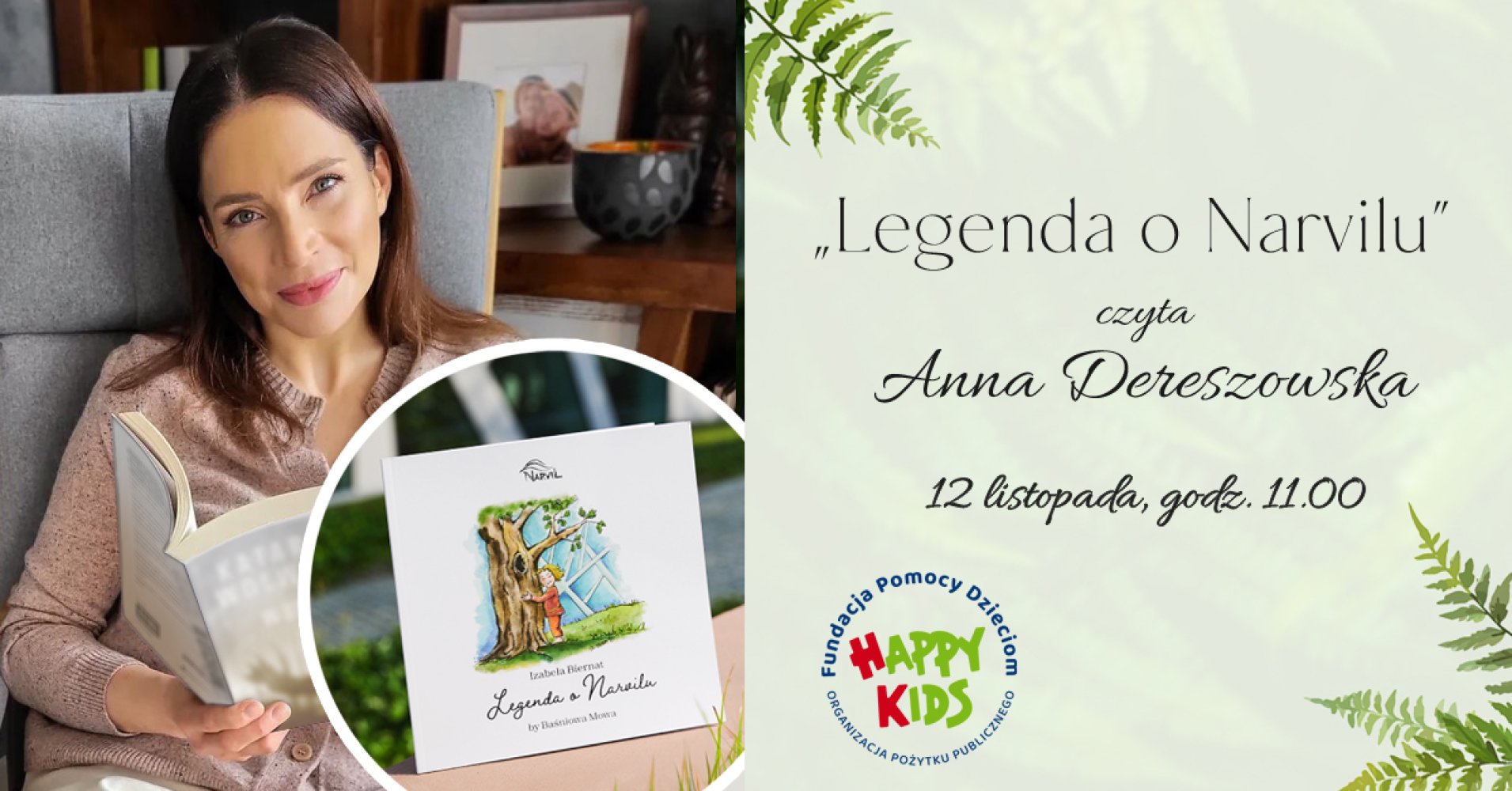 / 12 LISTOPADA / „Legenda o Narvilu” - Anna Dereszowska czyta dzieciom