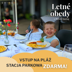 Letné obedy v Hoteli Swing! Vstup na Pláž Stacja Parkowa ZDARMA!