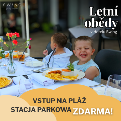 Letní obědy v Hotelu Swing! Vstup na Pláž Stacja Parkowa ZDARMA!