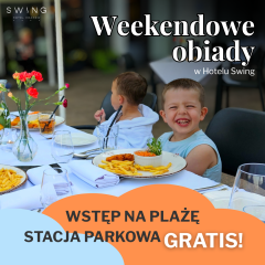 Weekend Lunches at Hotel Swing! Free Entry to Plaża Stacja Parkowa!